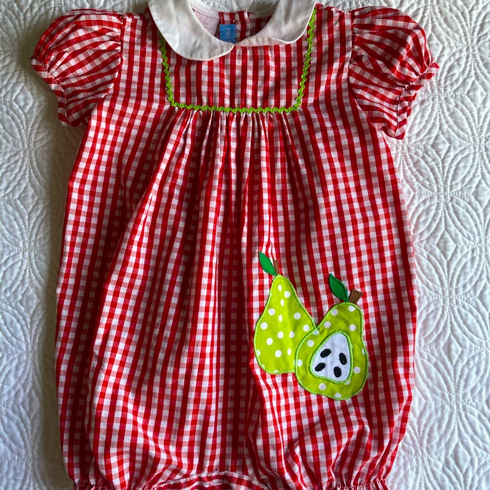 12m Pear Romper- Mondays Child